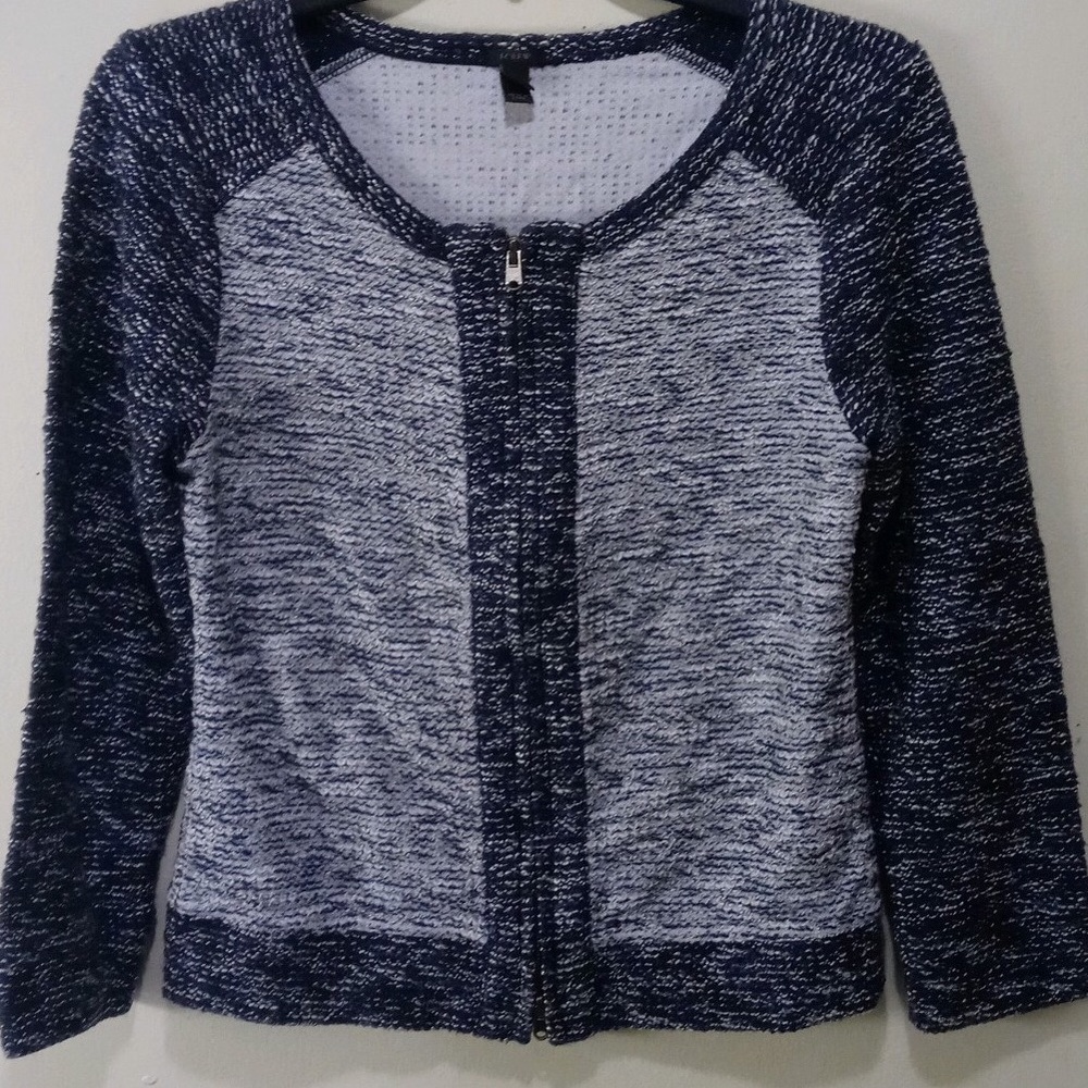 J Crew Zippered Long Sleeve Top Size Small